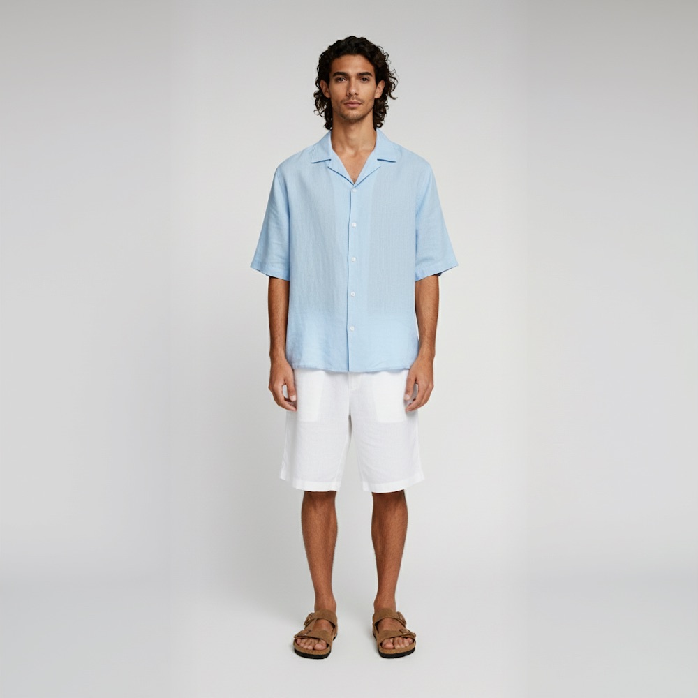 Sandaletta worn by a man